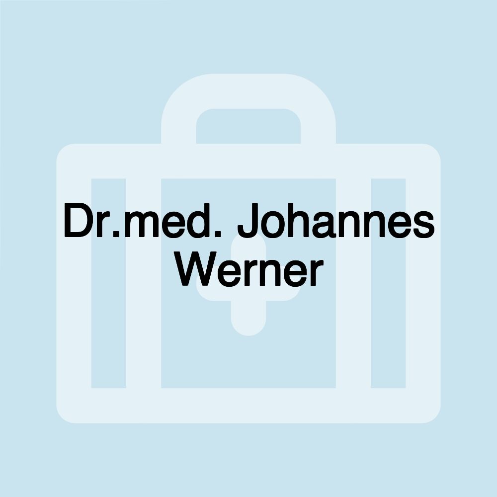 Dr.med. Johannes Werner