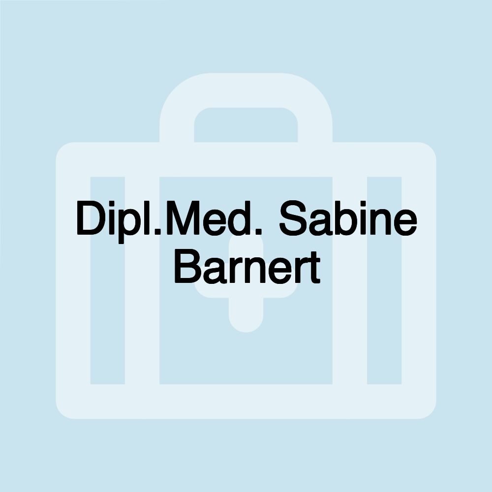 Dipl.Med. Sabine Barnert