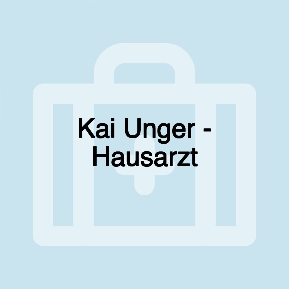 Kai Unger - Hausarzt