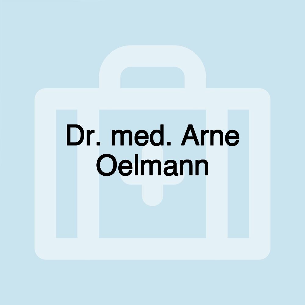 Dr. med. Arne Oelmann