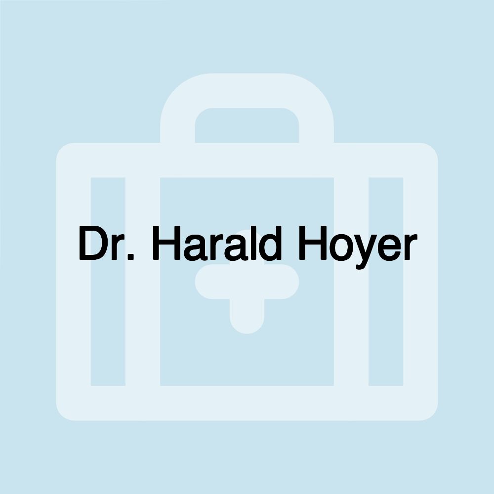 Dr. Harald Hoyer