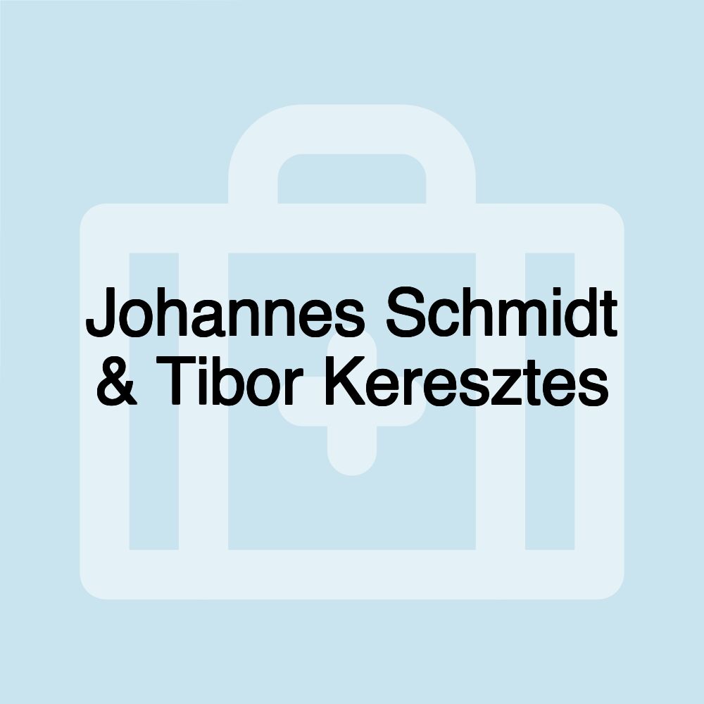 Johannes Schmidt & Tibor Keresztes