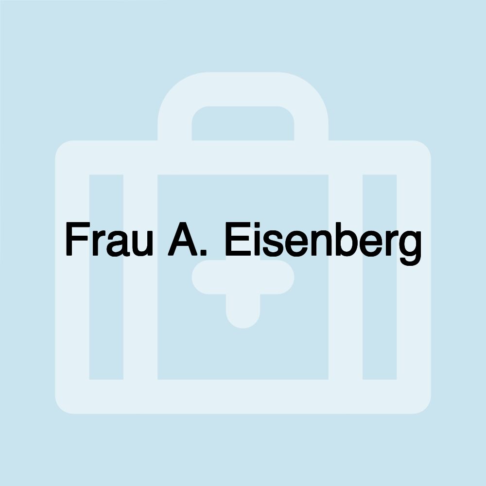 Frau A. Eisenberg