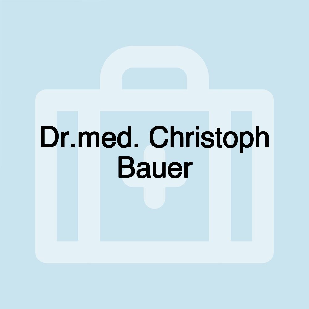 Dr.med. Christoph Bauer