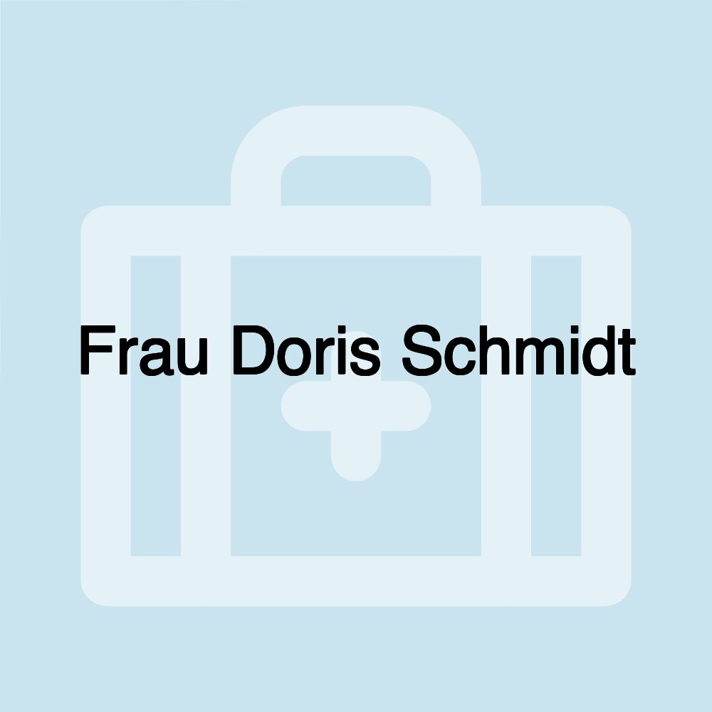 Frau Doris Schmidt