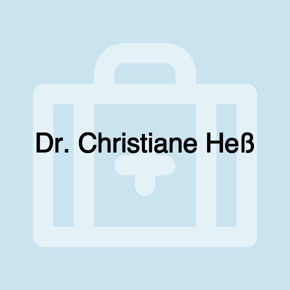 Dr. Christiane Heß