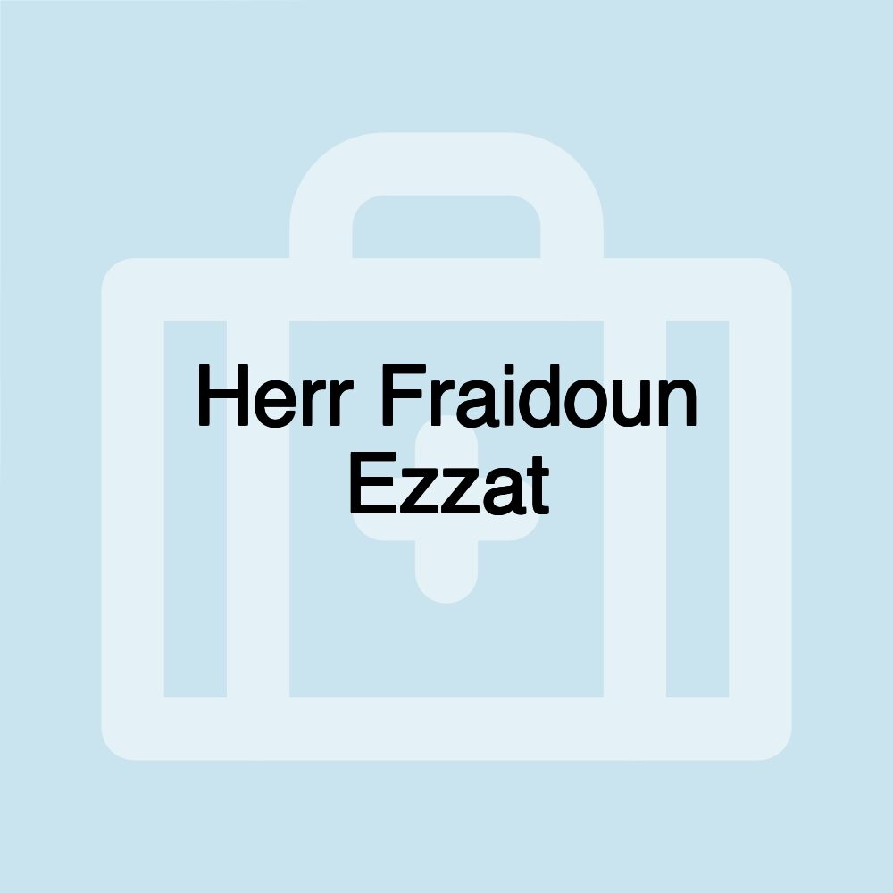 Herr Fraidoun Ezzat