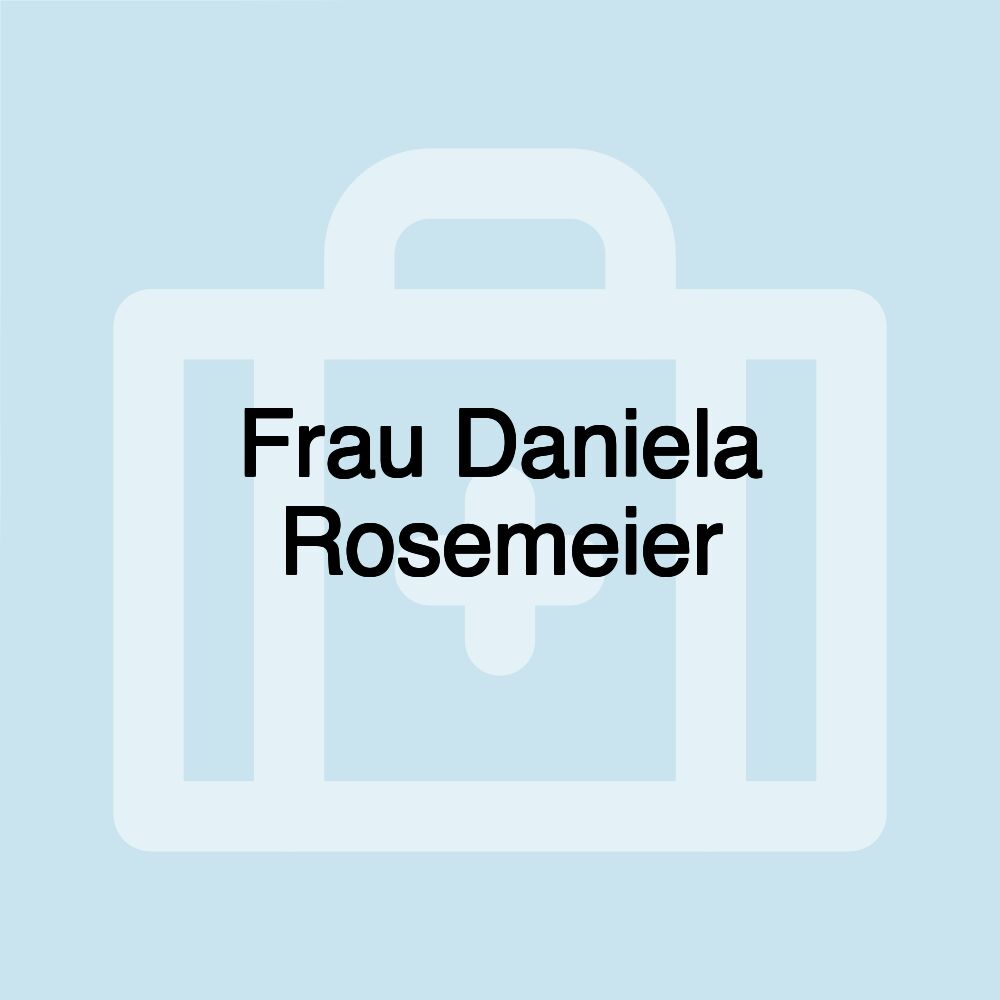 Frau Daniela Rosemeier