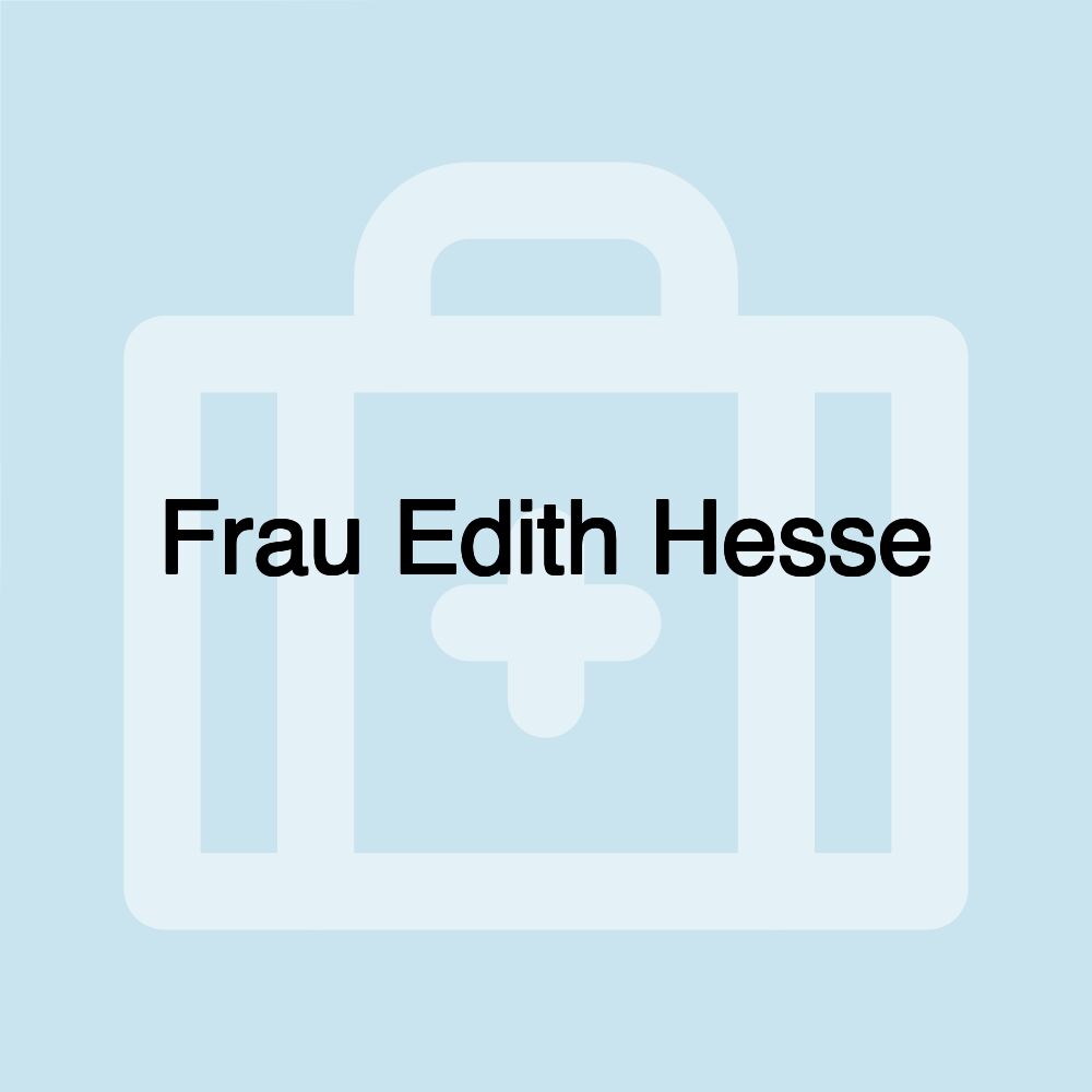 Frau Edith Hesse