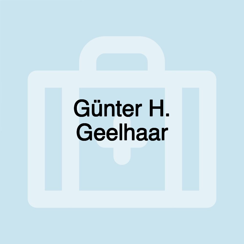 Günter H. Geelhaar