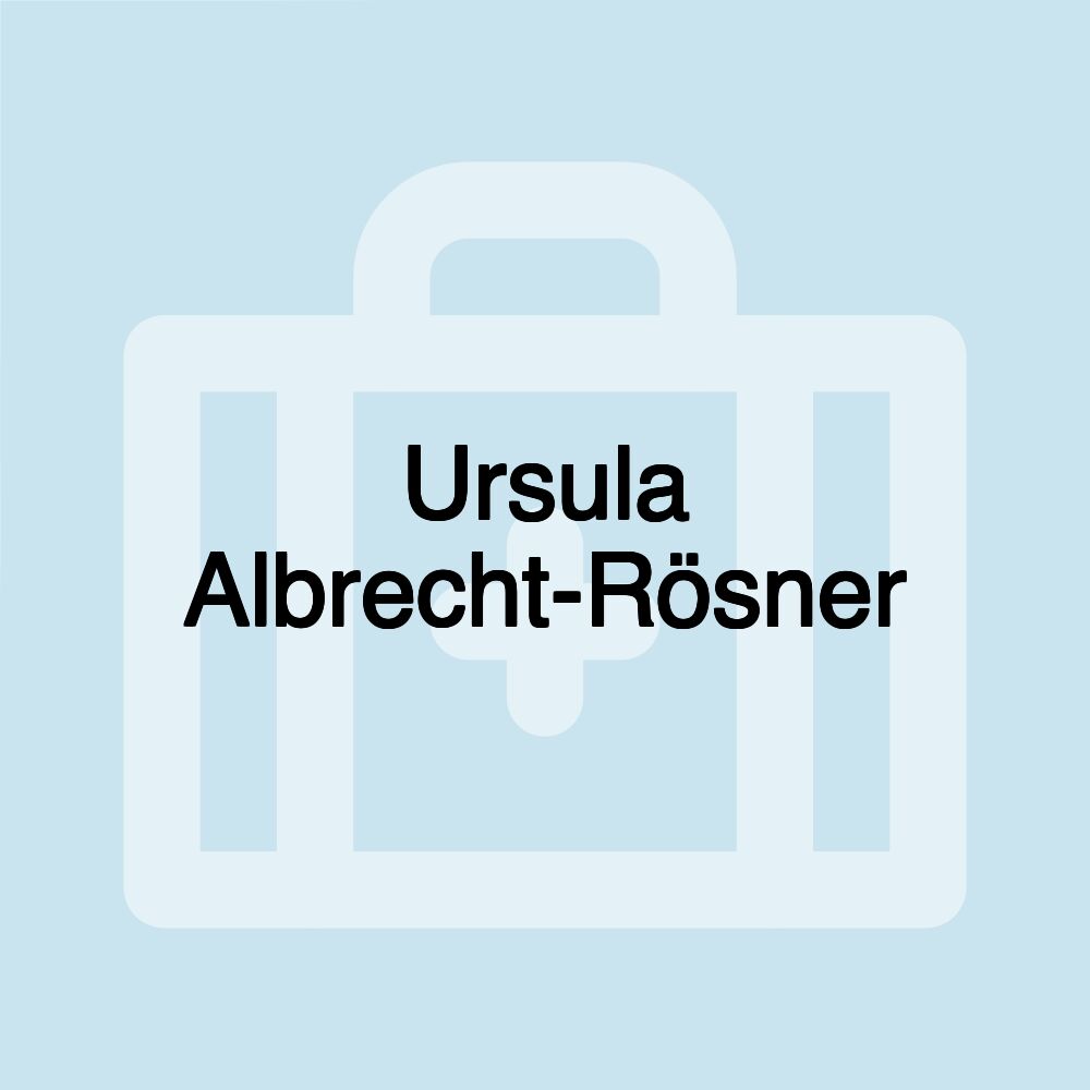 Ursula Albrecht-Rösner