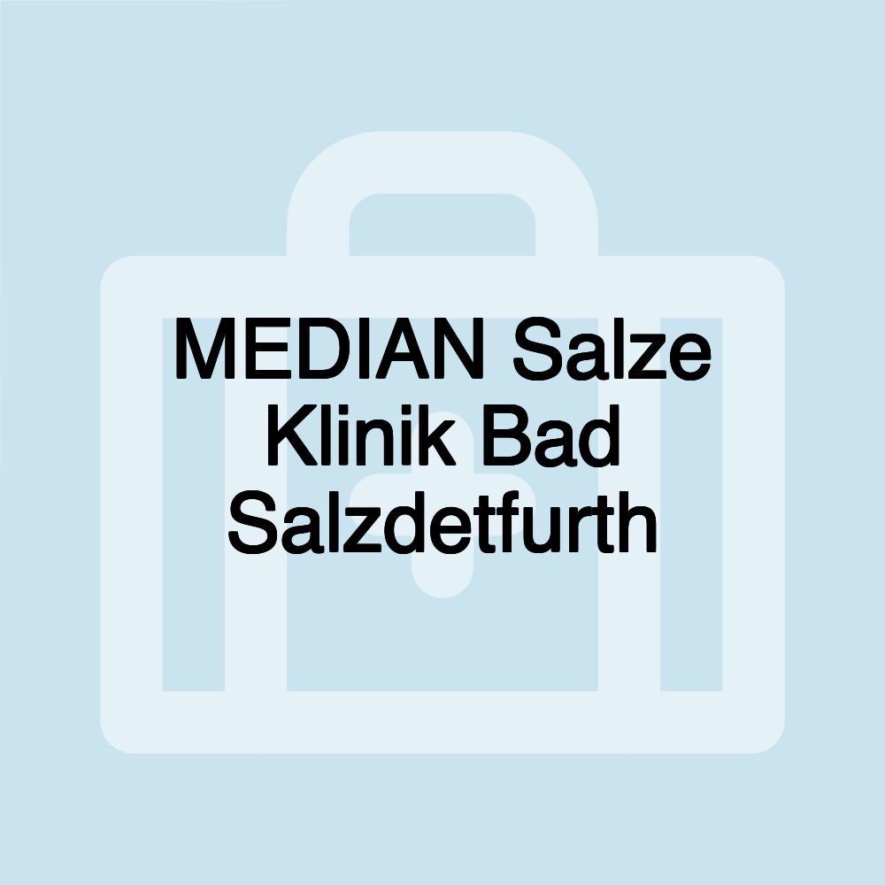 MEDIAN Salze Klinik Bad Salzdetfurth