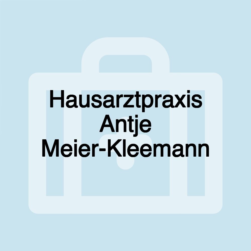 Hausarztpraxis Antje Meier-Kleemann