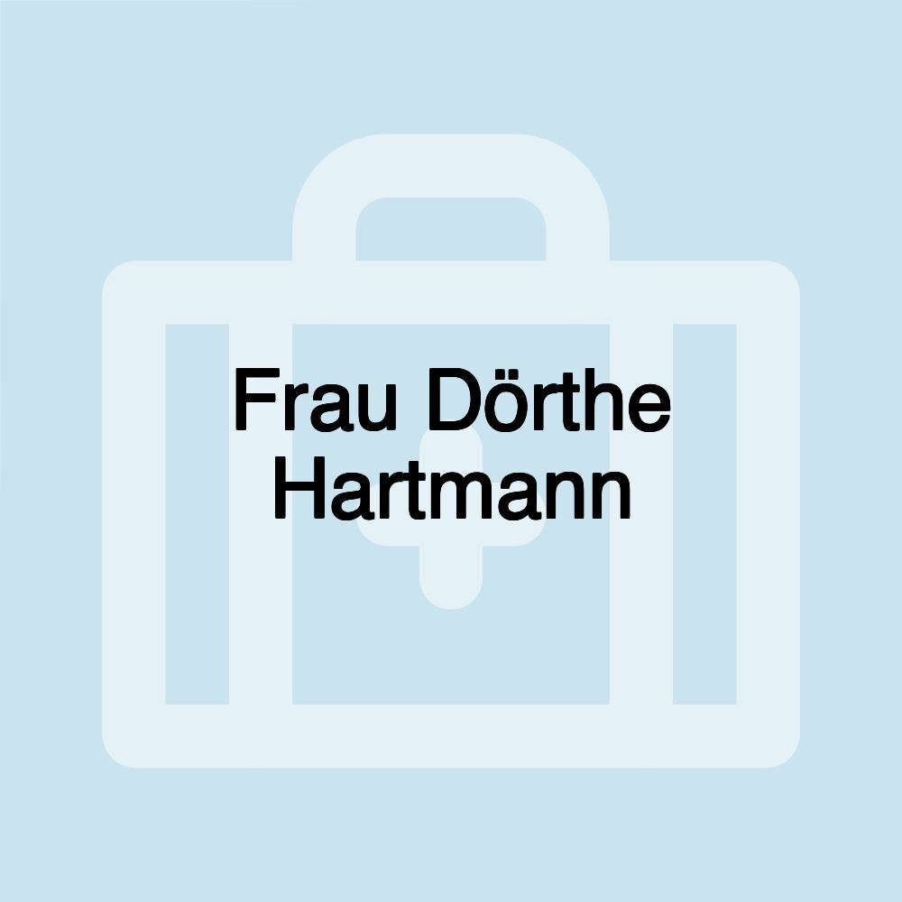 Frau Dörthe Hartmann