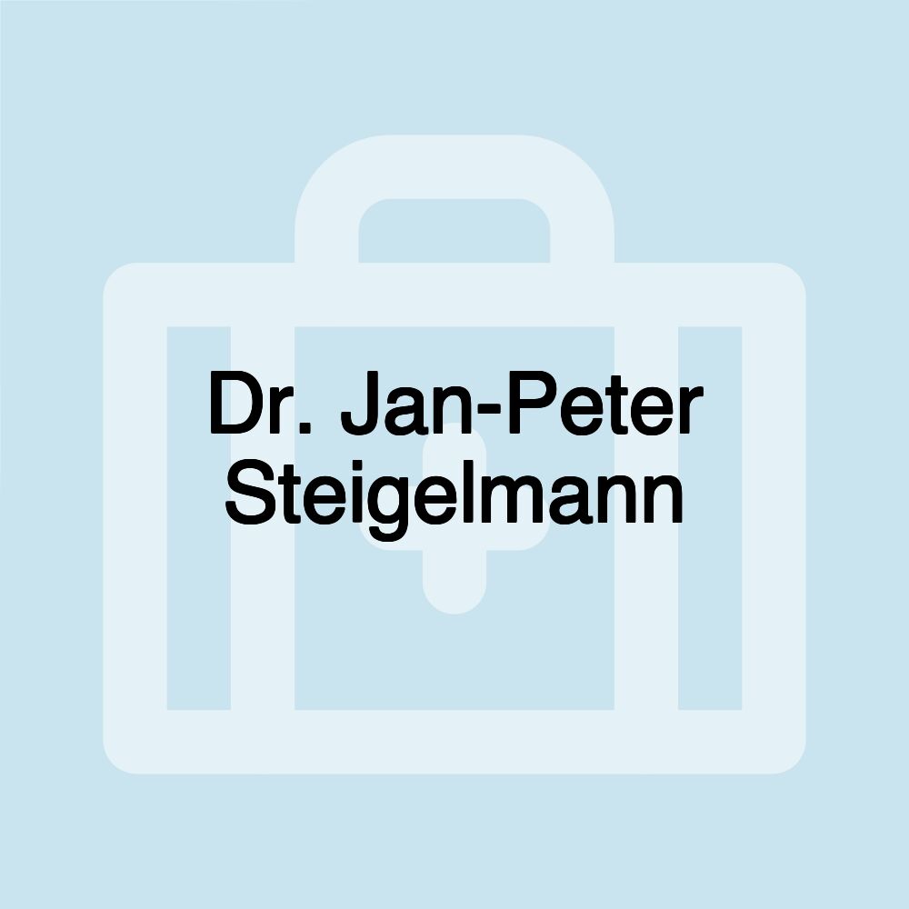 Dr. Jan-Peter Steigelmann