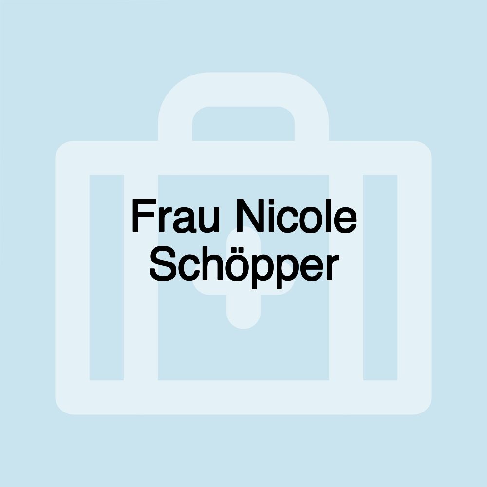 Frau Nicole Schöpper