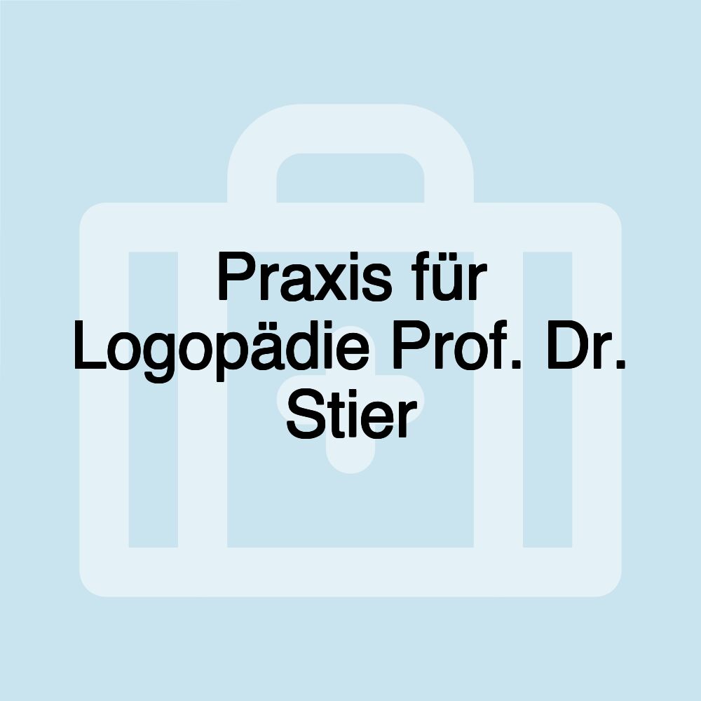 Praxis für Logopädie Prof. Dr. Stier