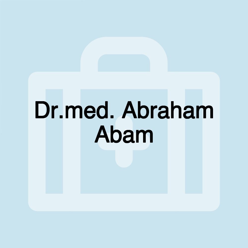 Dr.med. Abraham Abam