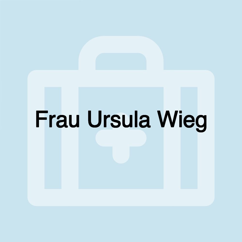 Frau Ursula Wieg