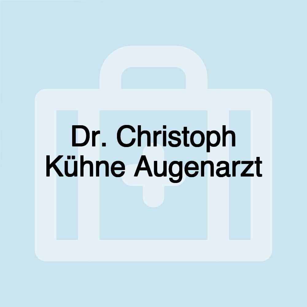 Dr. Christoph Kühne Augenarzt