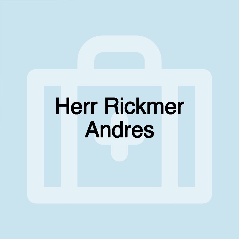 Herr Rickmer Andres