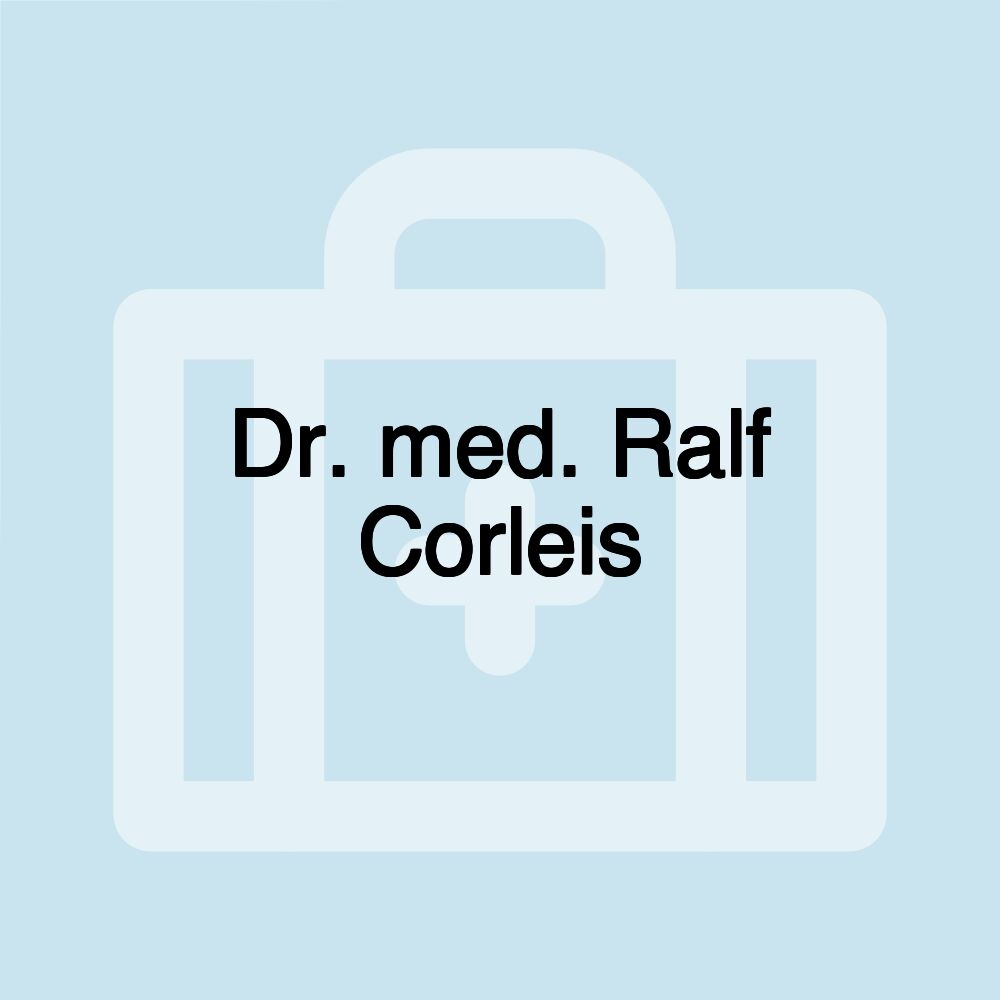 Dr. med. Ralf Corleis