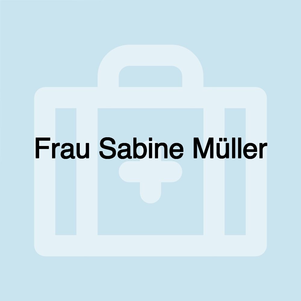 Frau Sabine Müller