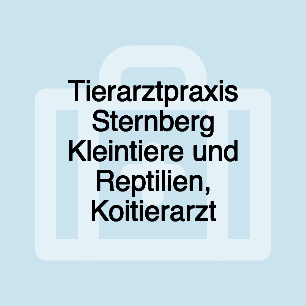 Tierarztpraxis Sternberg Kleintiere und Reptilien, Koitierarzt