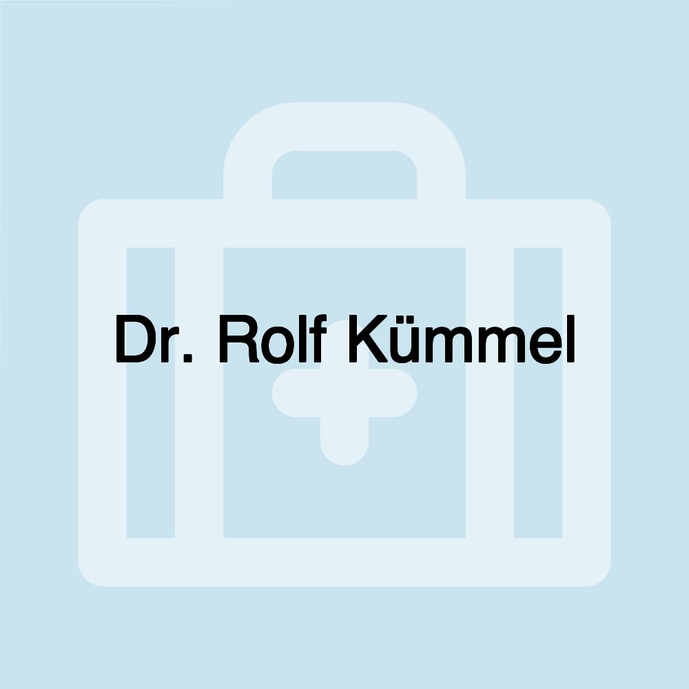 Dr. Rolf Kümmel