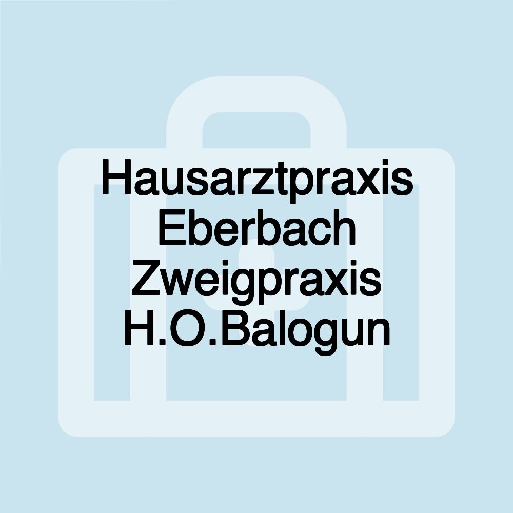 Hausarztpraxis Eberbach Zweigpraxis H.O.Balogun