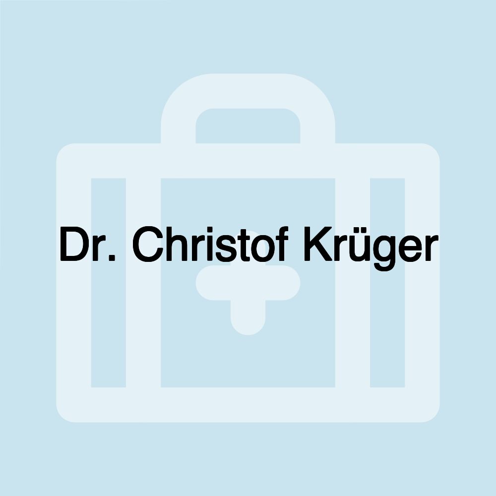 Dr. Christof Krüger