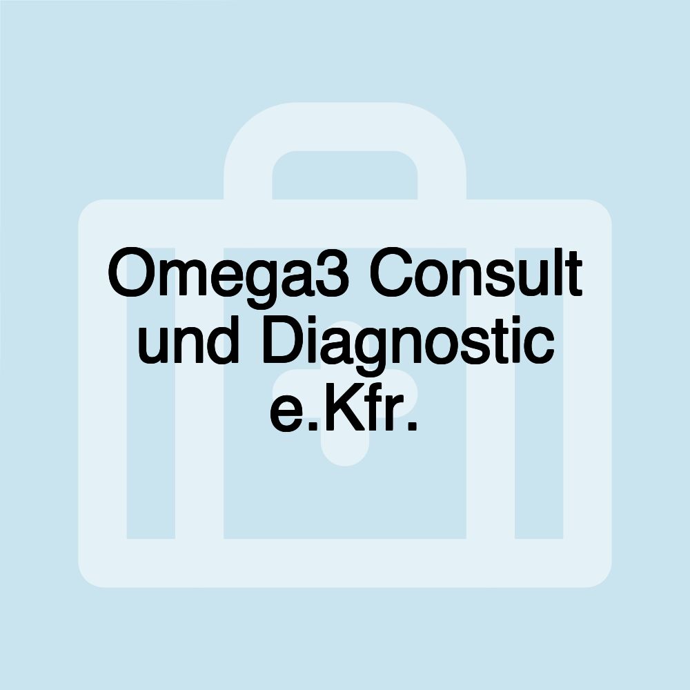 Omega3 Consult und Diagnostic e.Kfr.