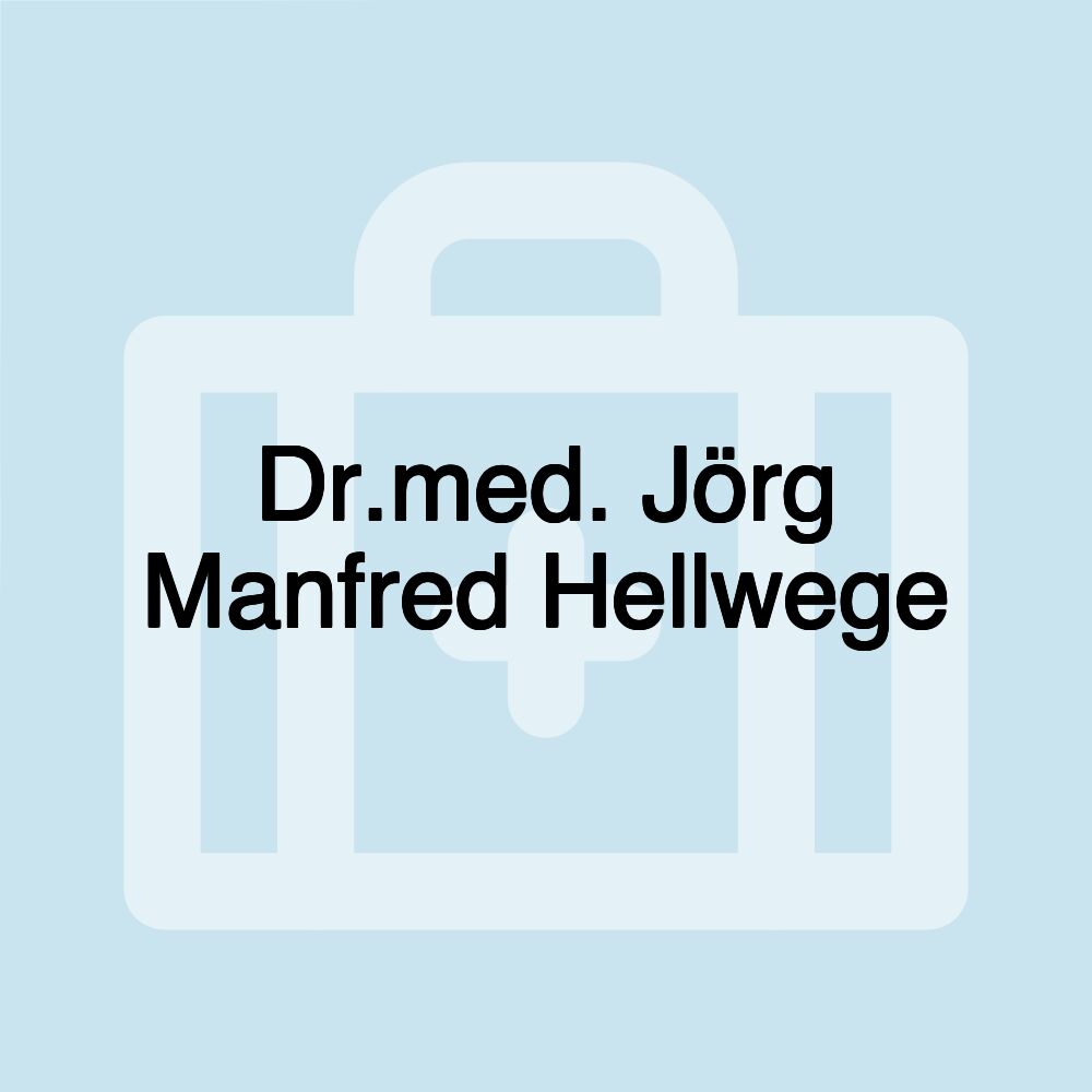 Dr.med. Jörg Manfred Hellwege