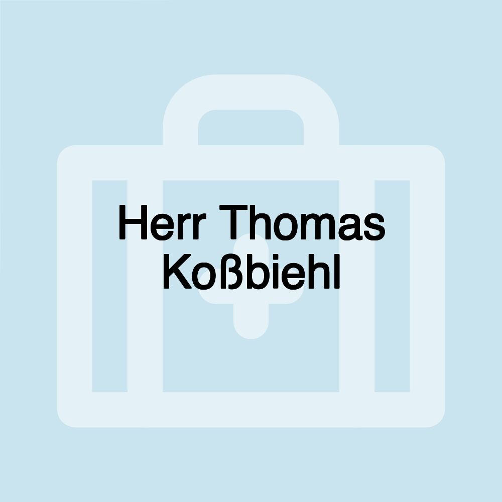 Herr Thomas Koßbiehl