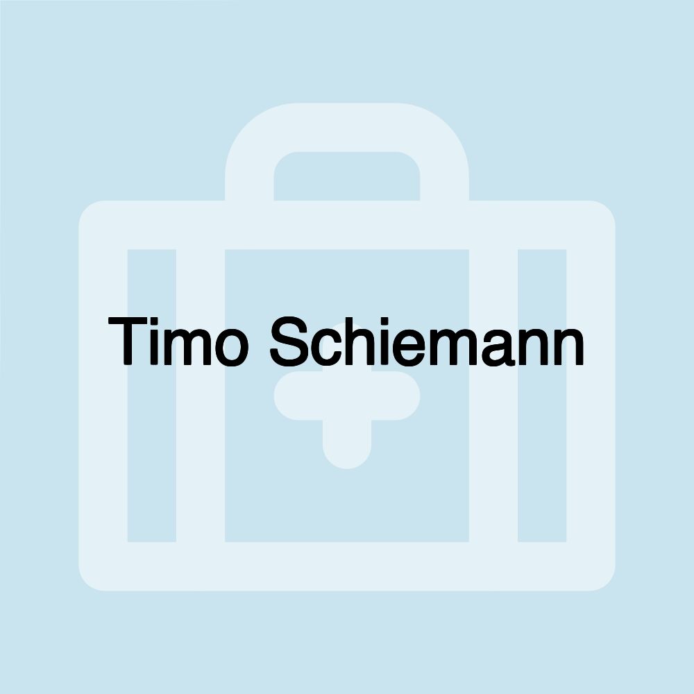 Timo Schiemann