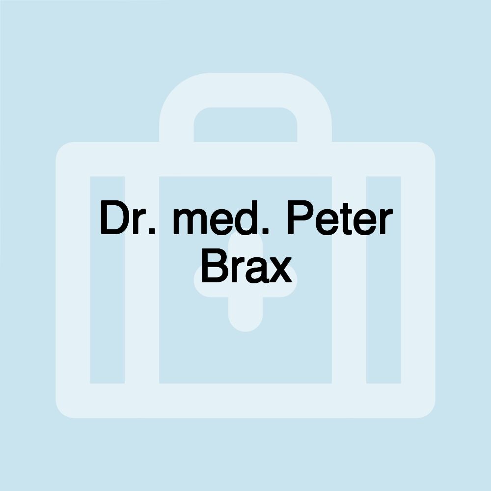 Dr. med. Peter Brax