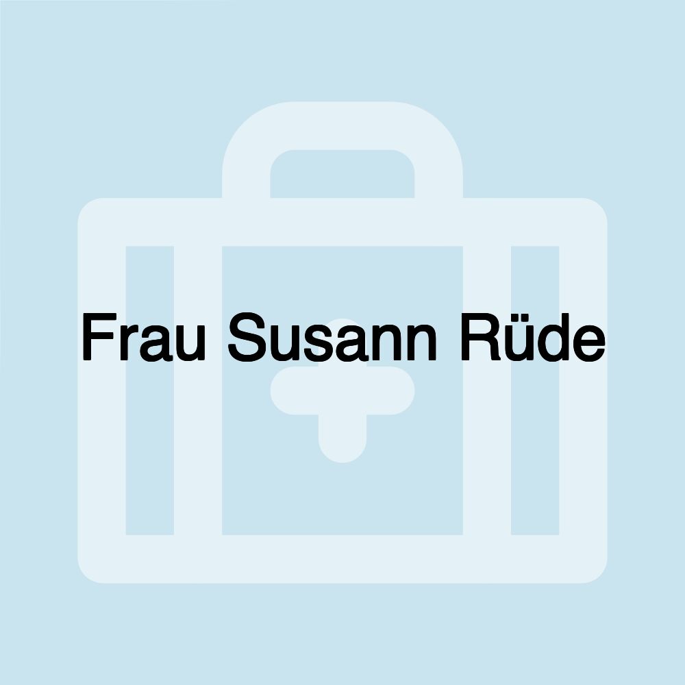 Frau Susann Rüde