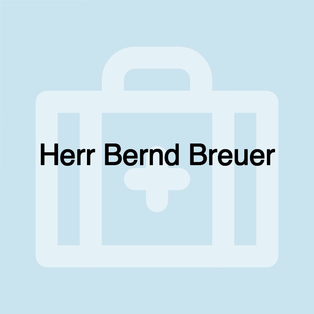 Herr Bernd Breuer