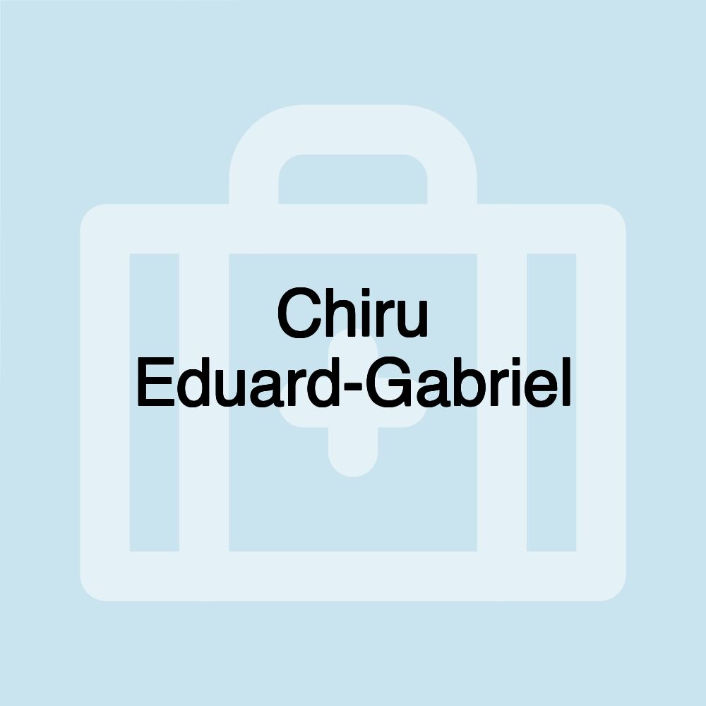 Chiru Eduard-Gabriel