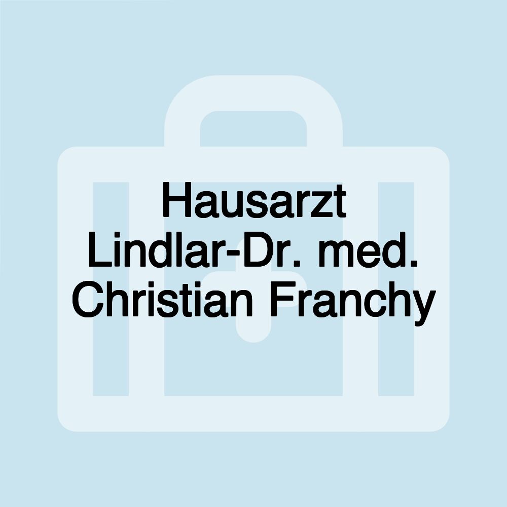 Hausarzt Lindlar-Dr. med. Christian Franchy