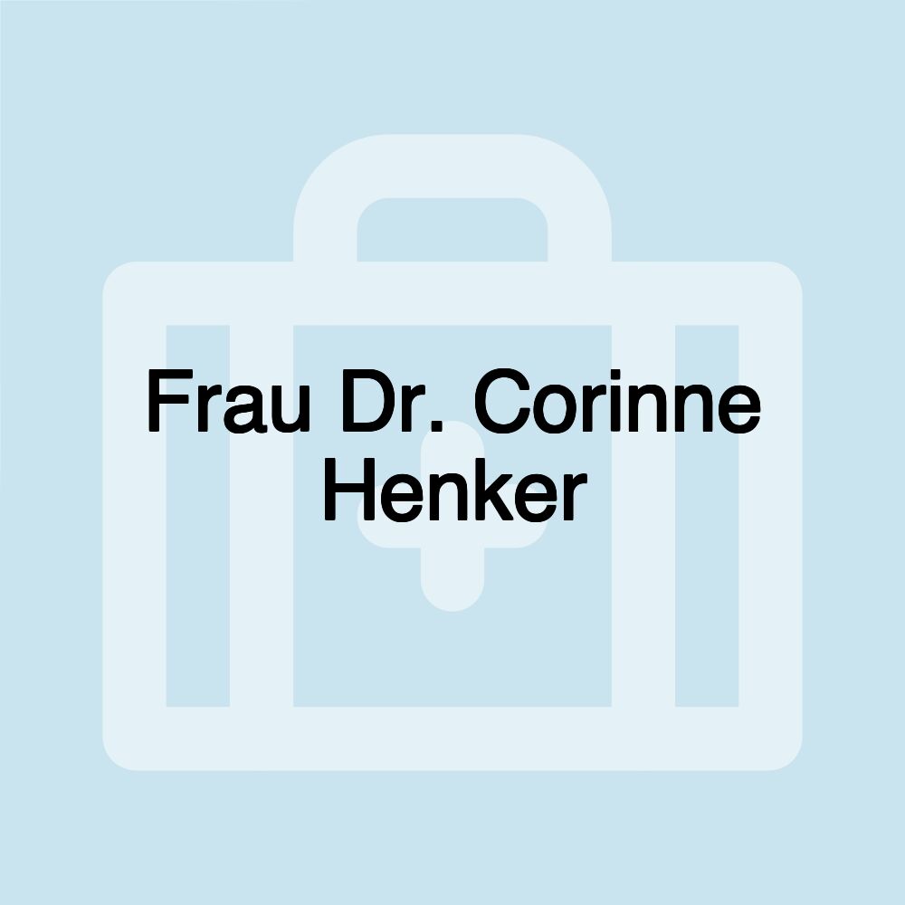 Frau Dr. Corinne Henker