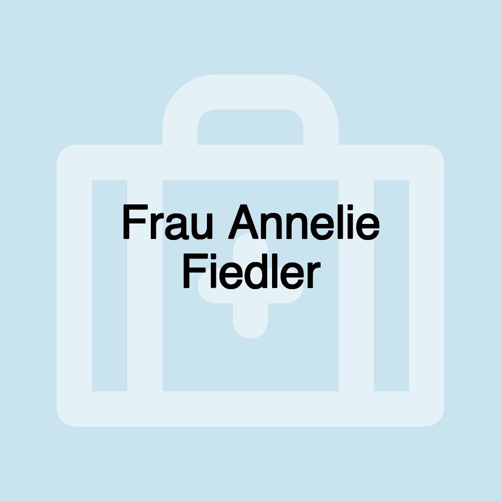 Frau Annelie Fiedler