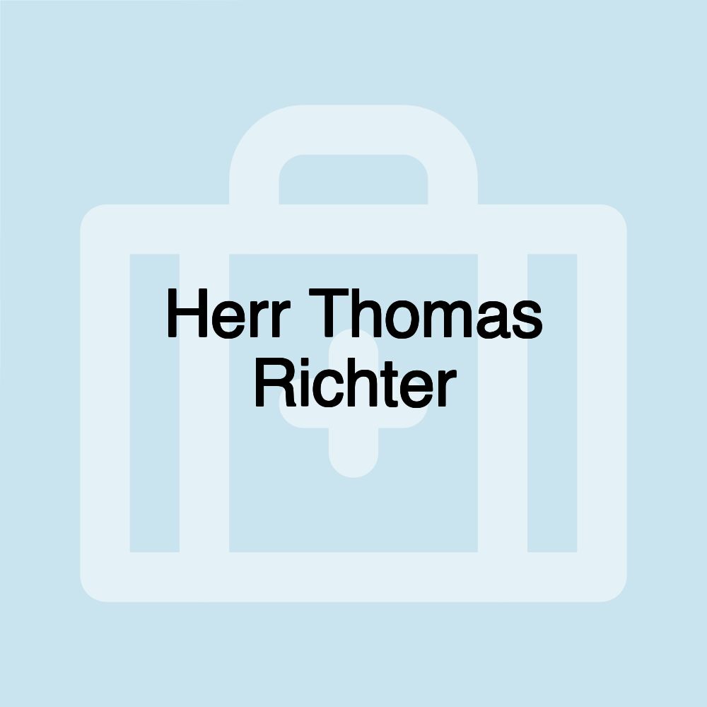 Herr Thomas Richter