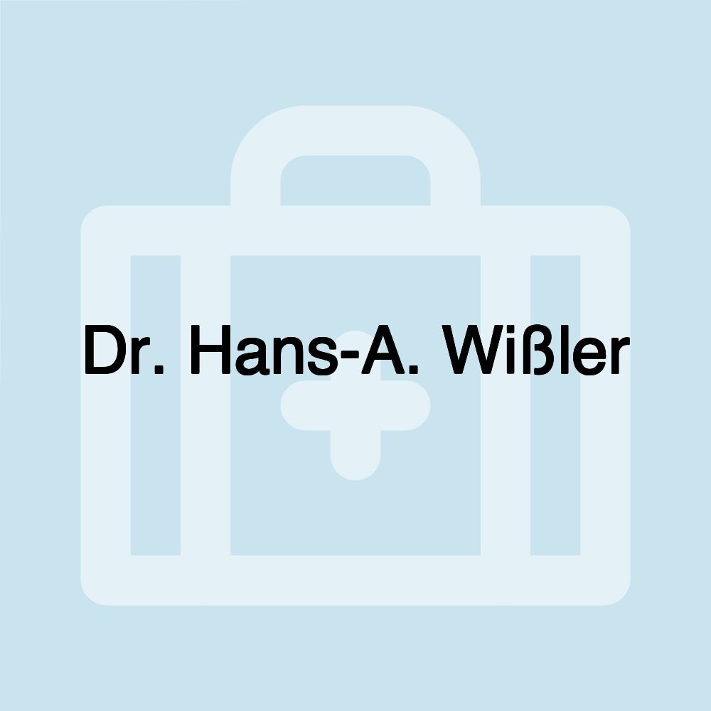 Dr. Hans-A. Wißler