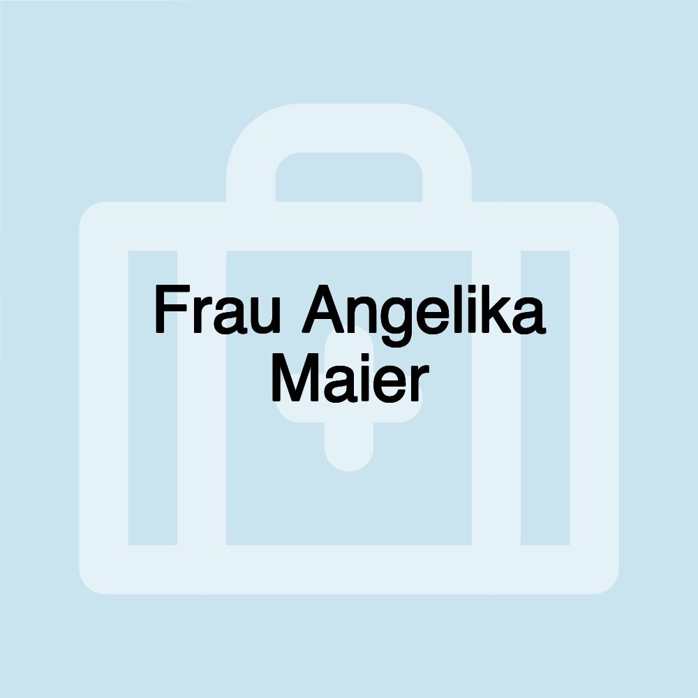 Frau Angelika Maier