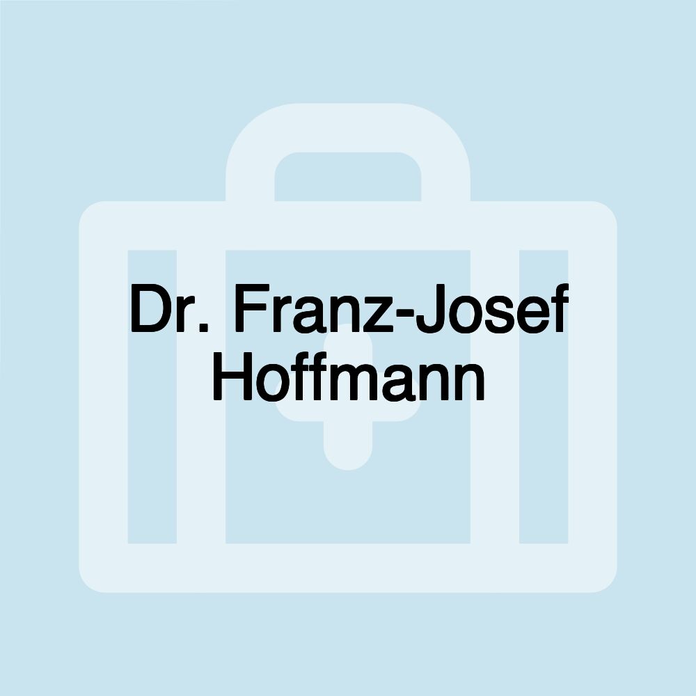 Dr. Franz-Josef Hoffmann