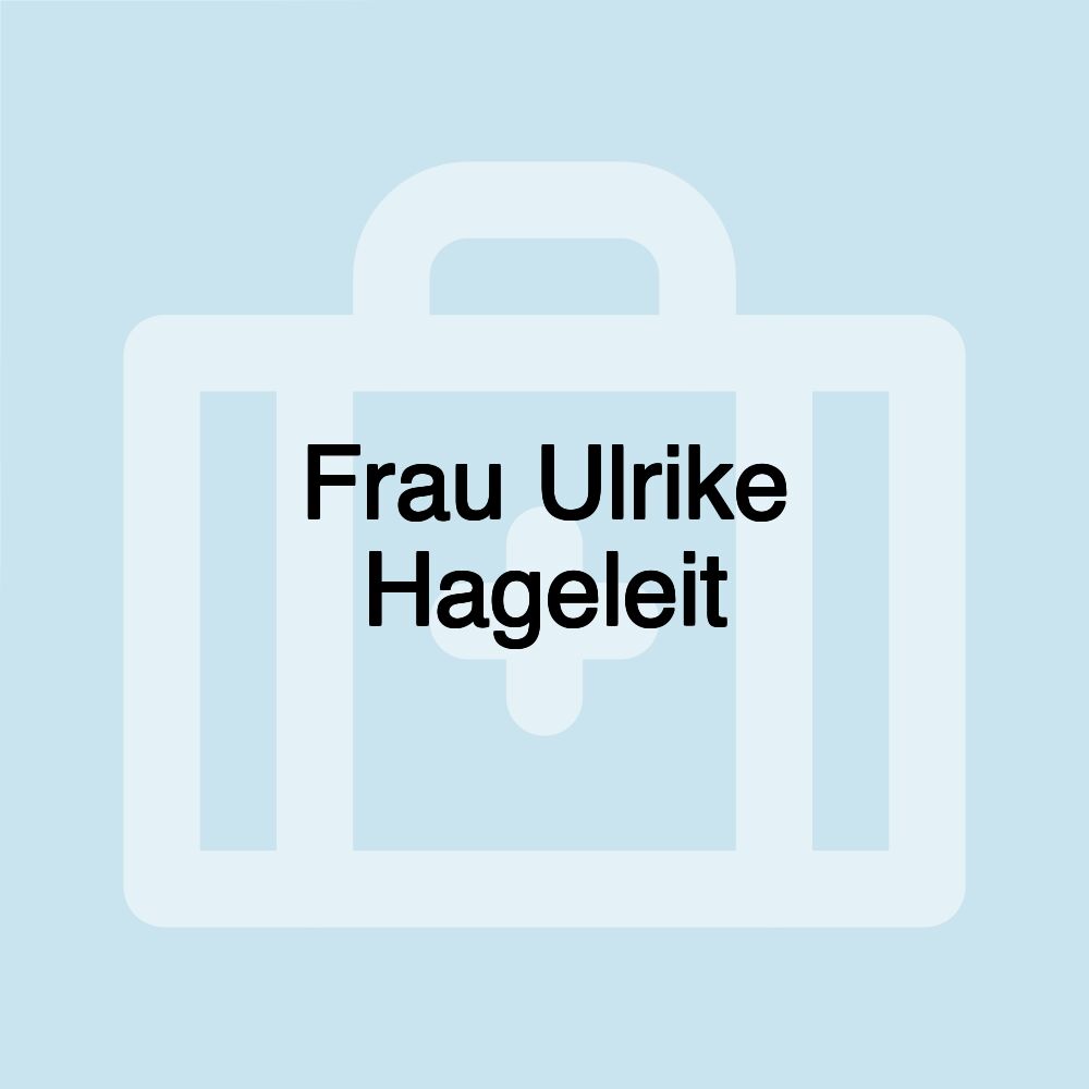 Frau Ulrike Hageleit