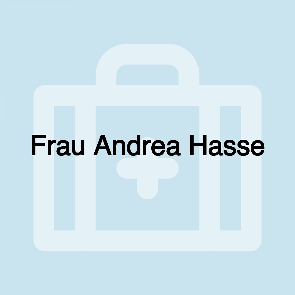 Frau Andrea Hasse