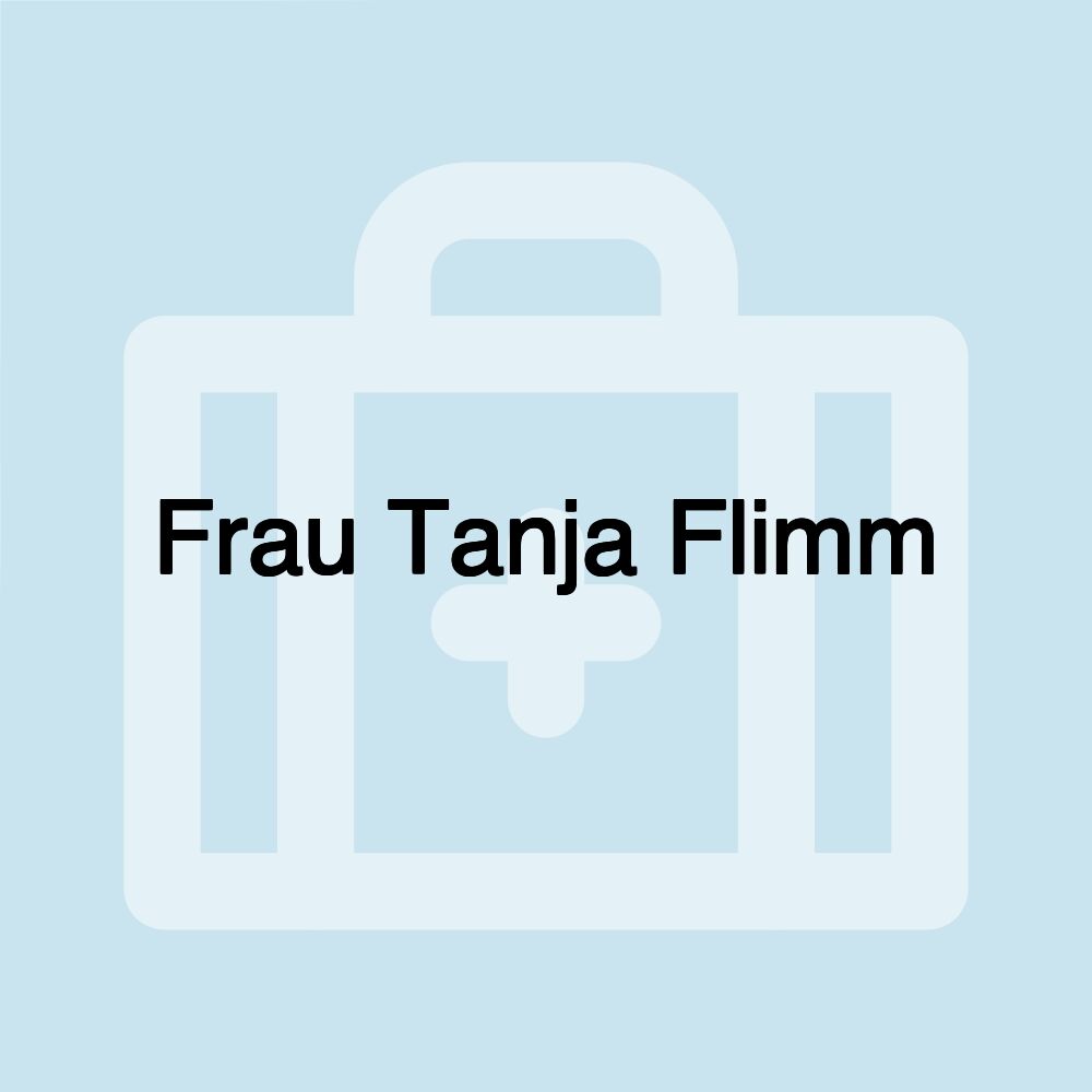 Frau Tanja Flimm