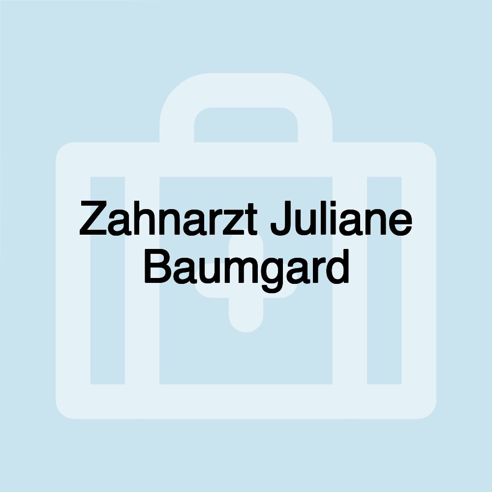 Zahnarzt Juliane Baumgard